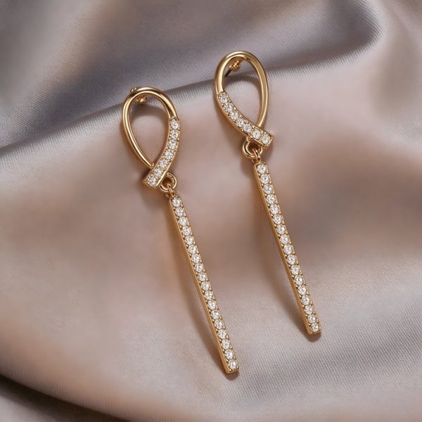 zinc Needle Earrings