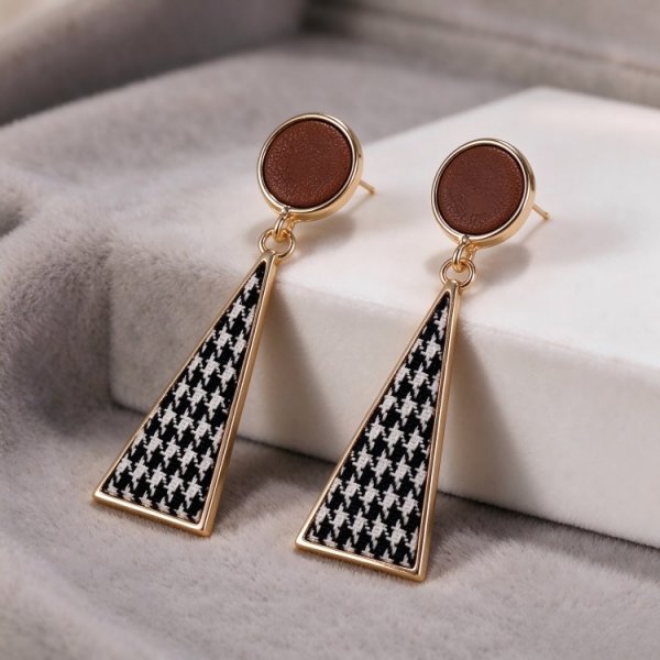 zinc Needle Earrings